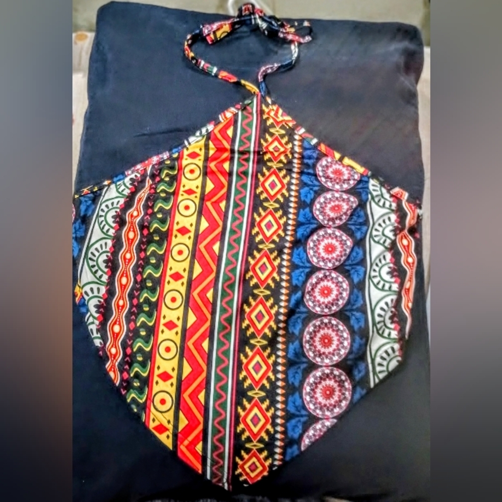 SHEIN Pastel Swirl Patterned Top